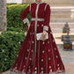 Trendy Suit Georgette Maroon Embroidered Salwar Kameez