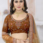 Lehenga Choli Net Mustard Embroidered Lehenga Choli