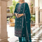 Pant Style Suit Georgette Teal Embroidered Salwar Kameez