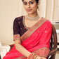 Classic Silk Pink Embroidered Saree