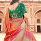 Lehenga Choli Silk Orange Pink Embroidered Lehenga Choli