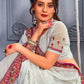 Trendy Saree Georgette Off White Embroidered Saree