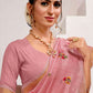 Classic Art Silk Pink Embroidered Saree