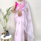 Classic Organza Pink Digital Print Saree