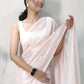 Classic Georgette Pink Sequins Saree