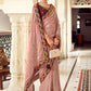 Designer Georgette Pink Embroidered Saree