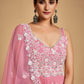 Anarkali Suit Georgette Pink Sequins Salwar Kameez