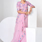 Classic Organza Pink Sequins Saree