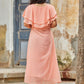 Casual Kurti Georgette Peach Ruffle Kurtis