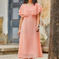 Casual Kurti Georgette Peach Ruffle Kurtis