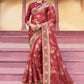 Classic Silk Rust Digital Print Saree