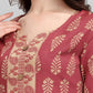 Designer Kurti Cotton Rust Print Kurtis