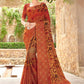 Trendy Saree Silk Rust Print Saree