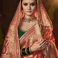 Traditional Saree Silk Rust Bandhej Saree