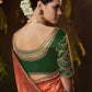 Traditional Saree Silk Rust Bandhej Saree
