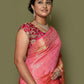 Classic Kanjivaram Silk Pink Weaving Saree