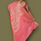 Classic Kanjivaram Silk Pink Weaving Saree