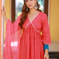 Salwar Suit Cotton Pink Fancy Work Salwar Kameez