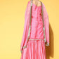 Salwar Suit Organza Pink Embroidered Salwar Kameez