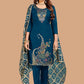 Salwar Suit Banarasi Silk Morpeach Jacquard Work Salwar Kameez