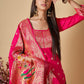 Salwar Suit Banarasi Silk Rani Woven Salwar Kameez