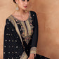 Salwar Suit Chinon Georgette Blue Embroidered Salwar Kameez