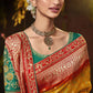 Trendy Saree Silk Mustard Bandhej Saree