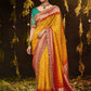 Trendy Saree Silk Mustard Bandhej Saree
