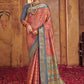 Classic Silk Multi Colour Foil Print Saree
