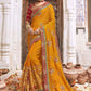 Trendy Saree Silk Viscose Mustard Diamond Saree