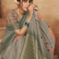 Trendy Saree Organza Multi Colour Digital Print Saree