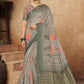 Trendy Saree Organza Multi Colour Digital Print Saree