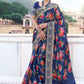 Classic Silk Blue Digital Print Saree
