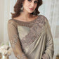 Trendy Saree Silk Silver Embroidered Saree