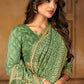Classic Chanderi Silk Green Digital Print Saree