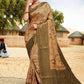 Classic Banarasi Silk Cotton Green Digital Print Saree