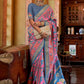 Classic Tussar Silk Pink Digital Print Saree
