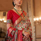 Classic Patola Silk Red Weaving Saree