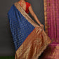 Classic Kanjivaram Silk Blue Hand Work Saree