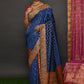 Classic Kanjivaram Silk Blue Hand Work Saree