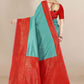 Trendy Saree Banarasi Silk Aqua Blue Jacquard Work Saree