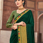 Trendy Saree Vichitra Silk Green Embroidered Saree
