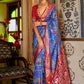 Classic Patola Silk Blue Weaving Saree