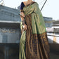 Trendy Saree Silk Green Weaving Saree