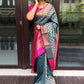 Trendy Saree Banarasi Silk Blue Rama Weaving Saree