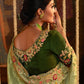 Trendy Saree Viscose Green Embroidered Saree