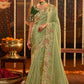 Trendy Saree Viscose Green Embroidered Saree