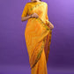 Classic Satin Yellow Lace Saree