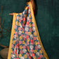 Designer Satin Multi Colour Digital Print Saree