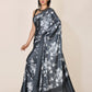 Designer Satin Grey Digital Print Saree